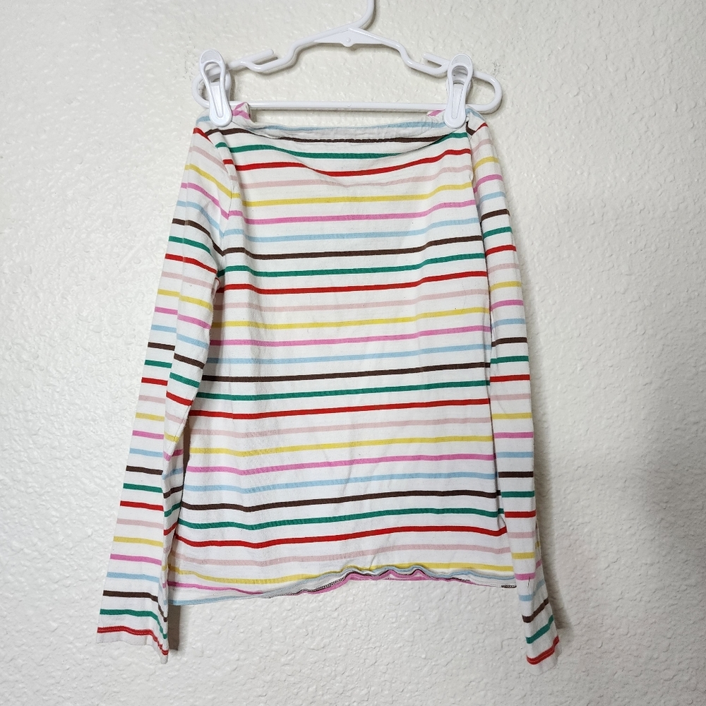 Boden Kids Multicolored Stripes Long Sleeve Shirt Kids Size 9-10Y - Picture 1 of 5